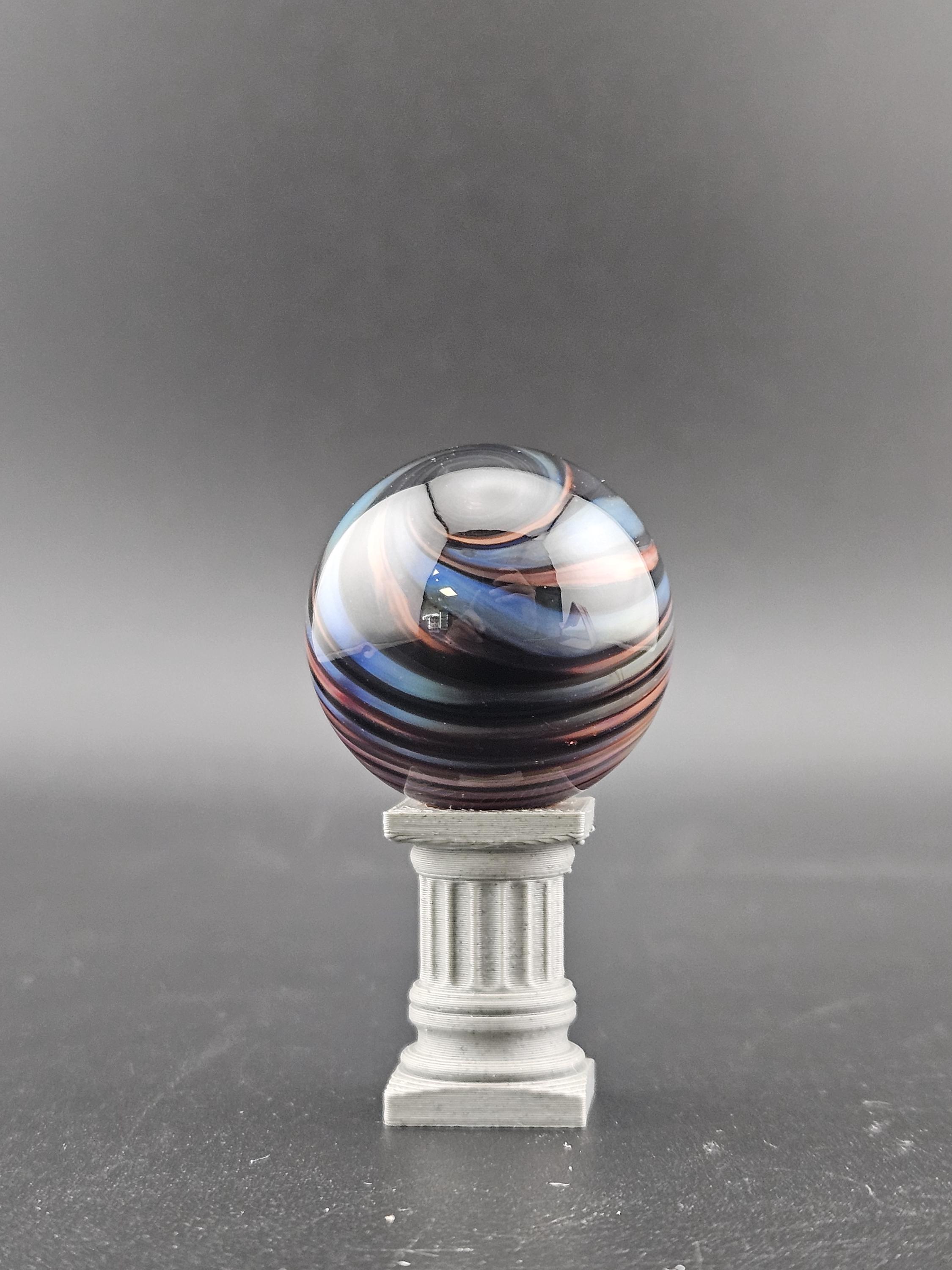 Handmade Glass Marble, Contemporary Art Marble, Glass Marble A11 (1.1") - photo 1