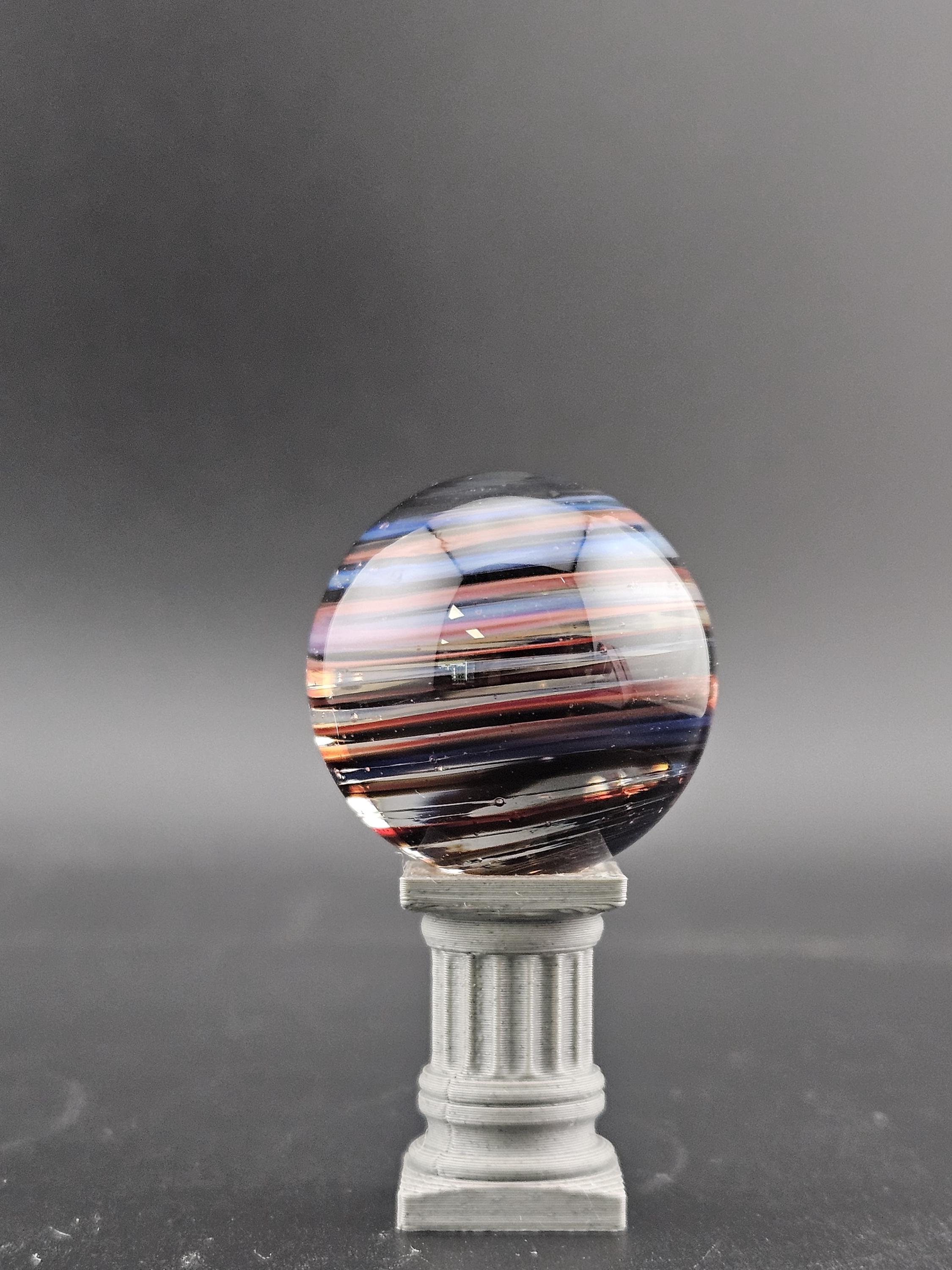 Handmade Glass Marble, Contemporary Art Marble, Glass Marble A12 (1.1") - photo 1