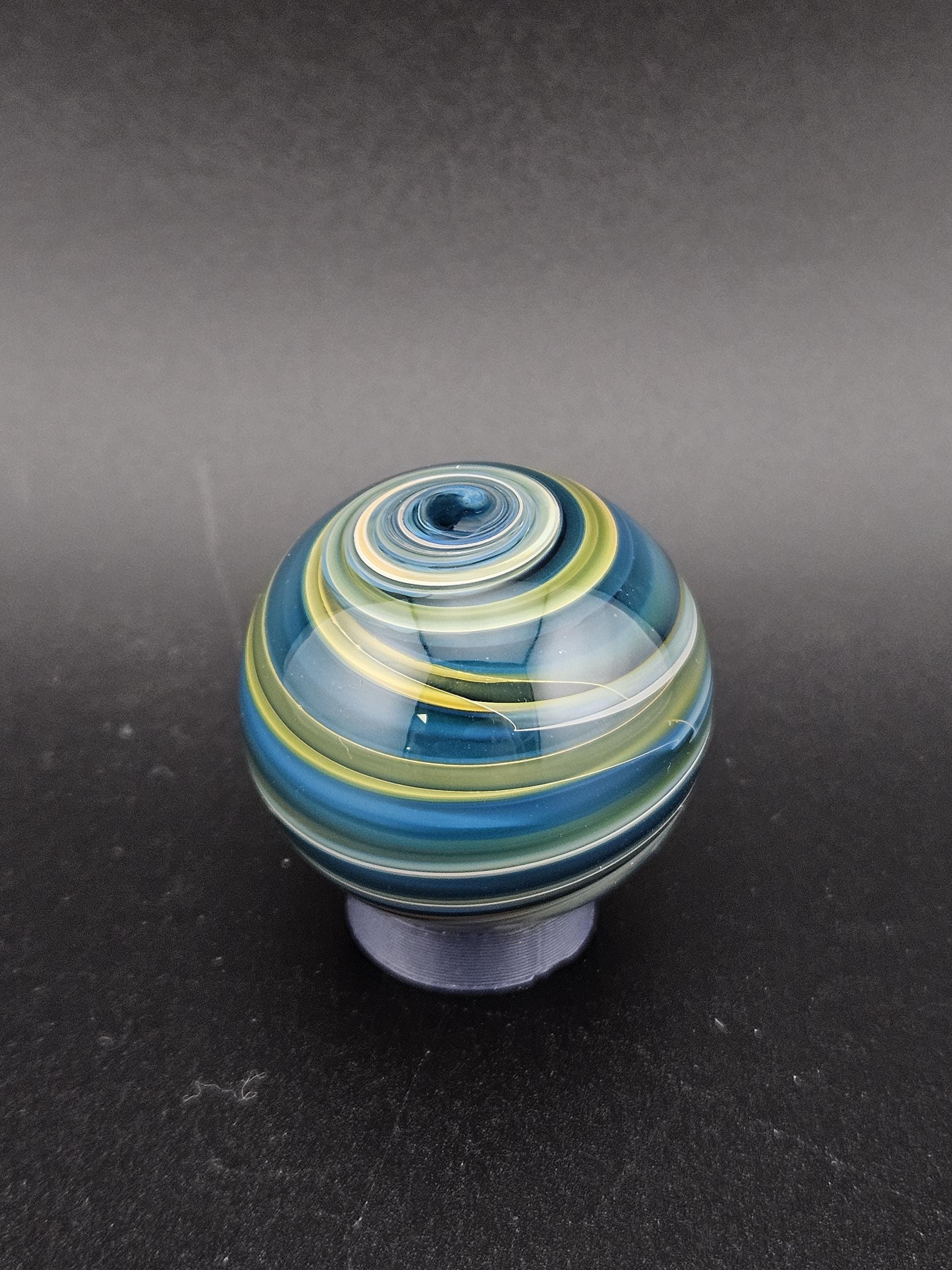 Handmade Glass Marble, Contemporary Art Marble, Glass Art Marble A13 (1.2") - photo 1