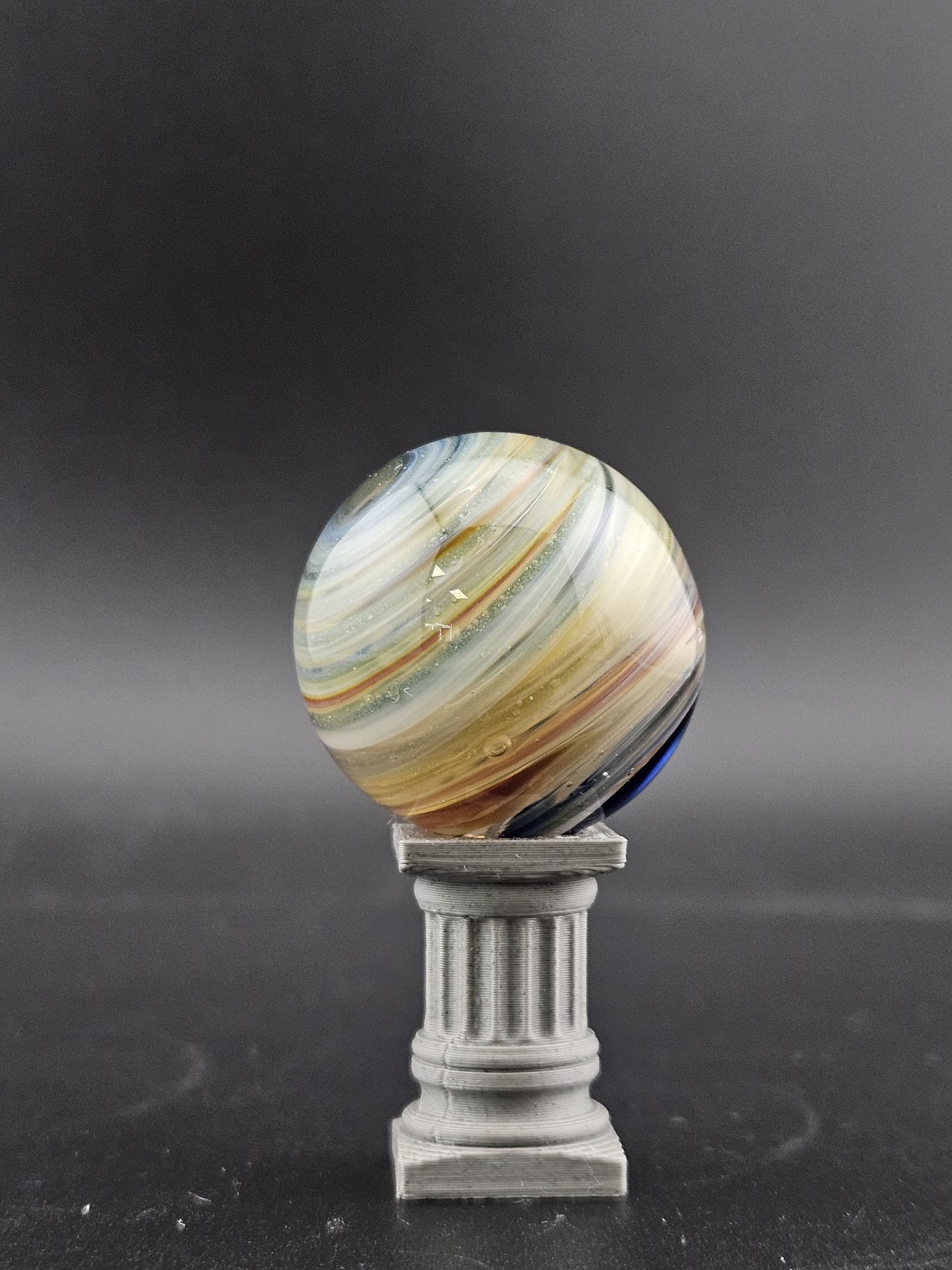 Handmade Glass Marble, Contemporary Art Marble, Glass Art Marble A7 (1.0") - photo 1