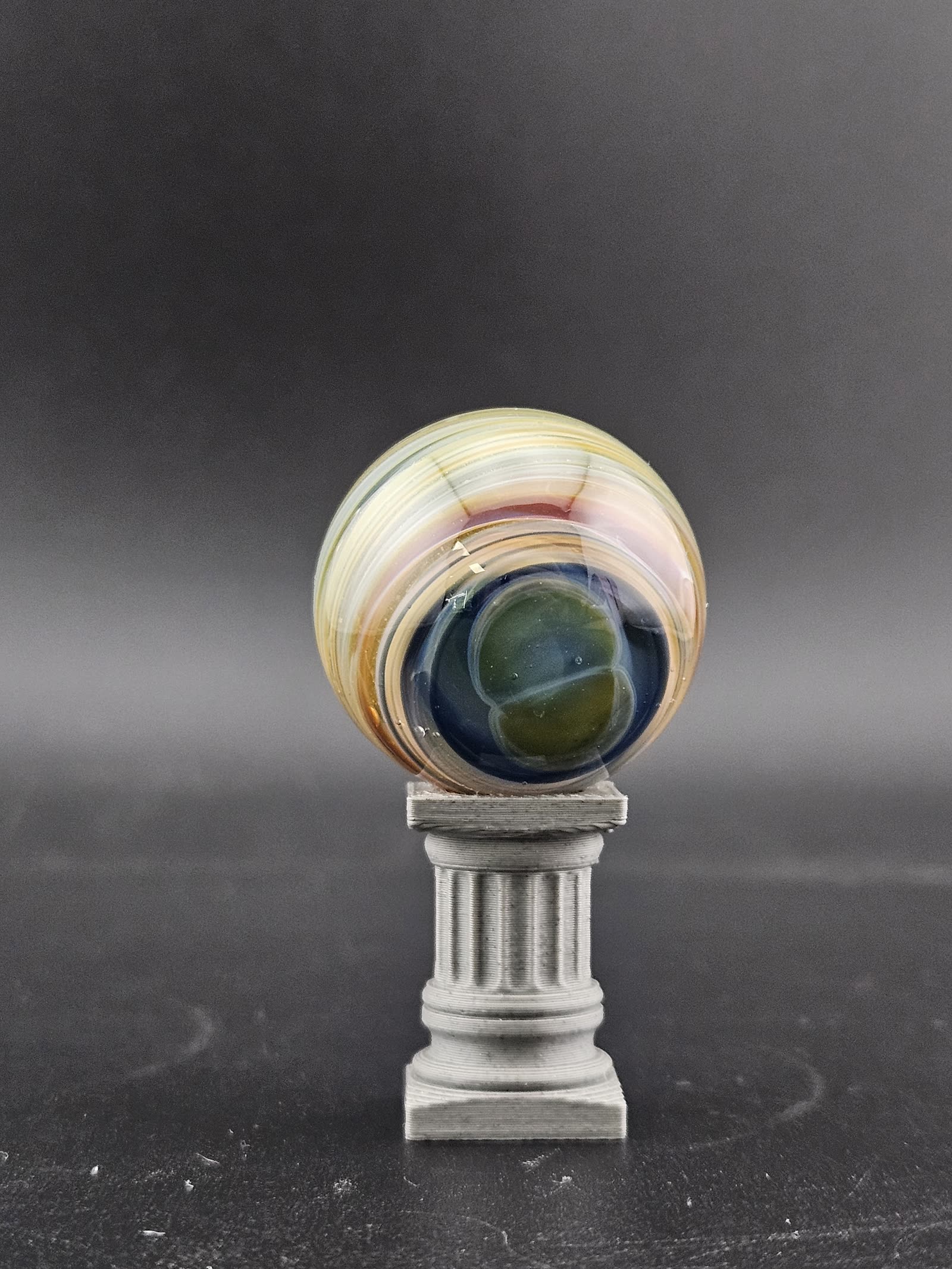 Handmade Glass Marble, Contemporary Art Marble, Glass Art Marble A7 (1.0") - photo 2