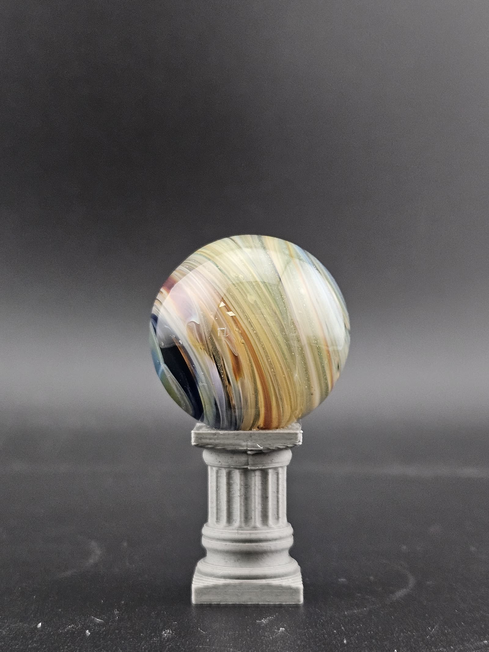 Handmade Glass Marble, Contemporary Art Marble, Glass Art Marble A7 (1.0") - photo 3