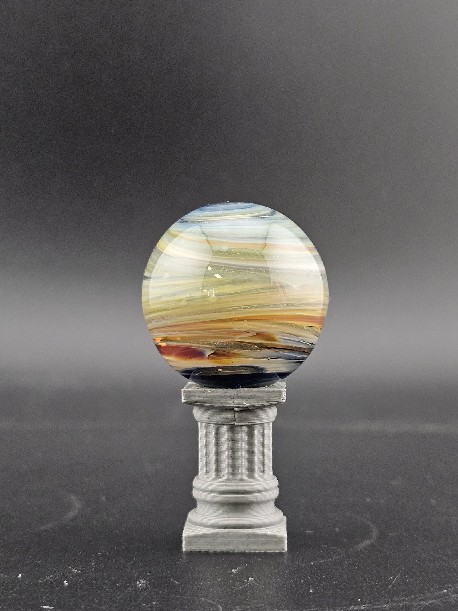 Handmade Glass Marble, Contemporary Art Marble, Glass Art Marble A7 (1.0") - photo 4