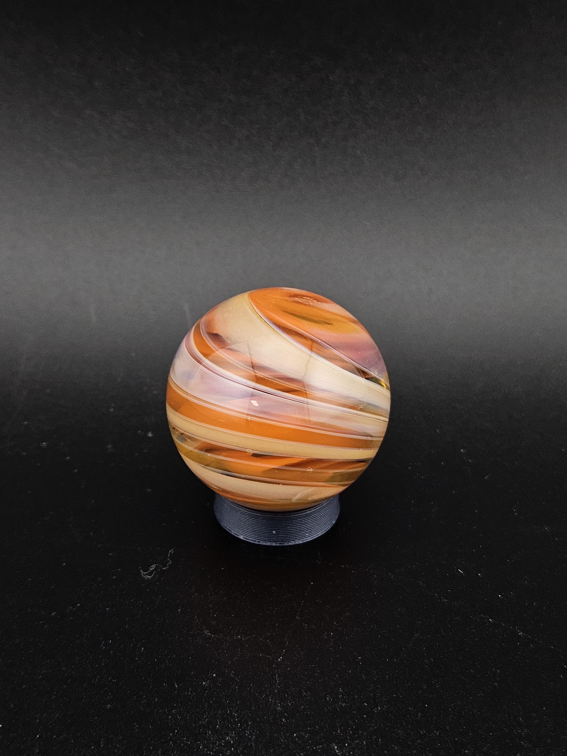 Handmade Glass Marble, Contemporary Art Marble, Glass Marble A8 (1.1") - photo 1