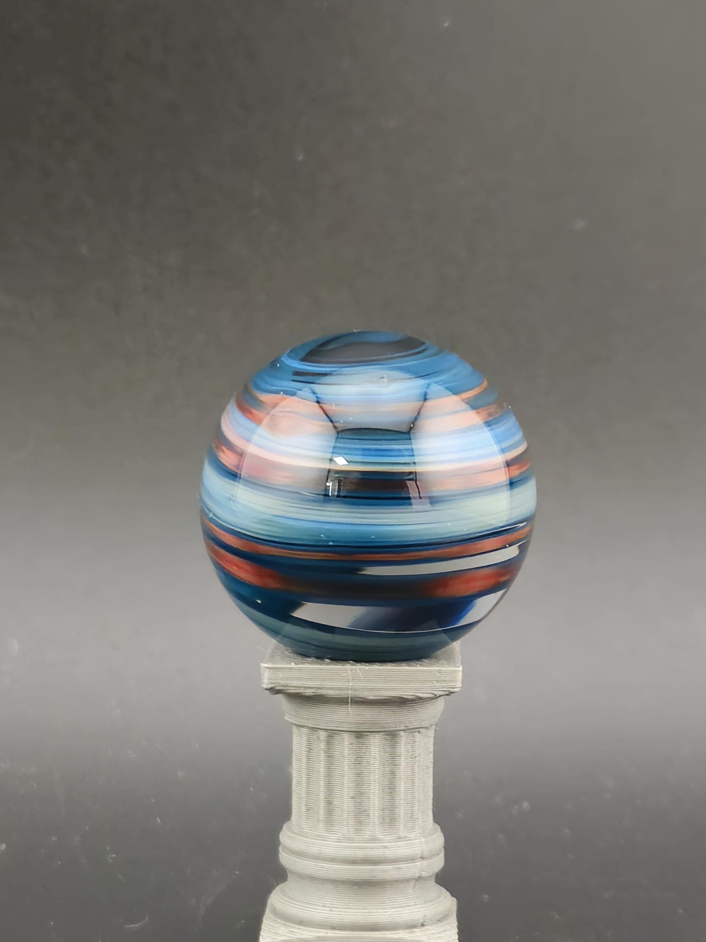 Handmade Glass Marble, Contemporary Art Marble, Glass Art Marble B15 (.98") - photo 1