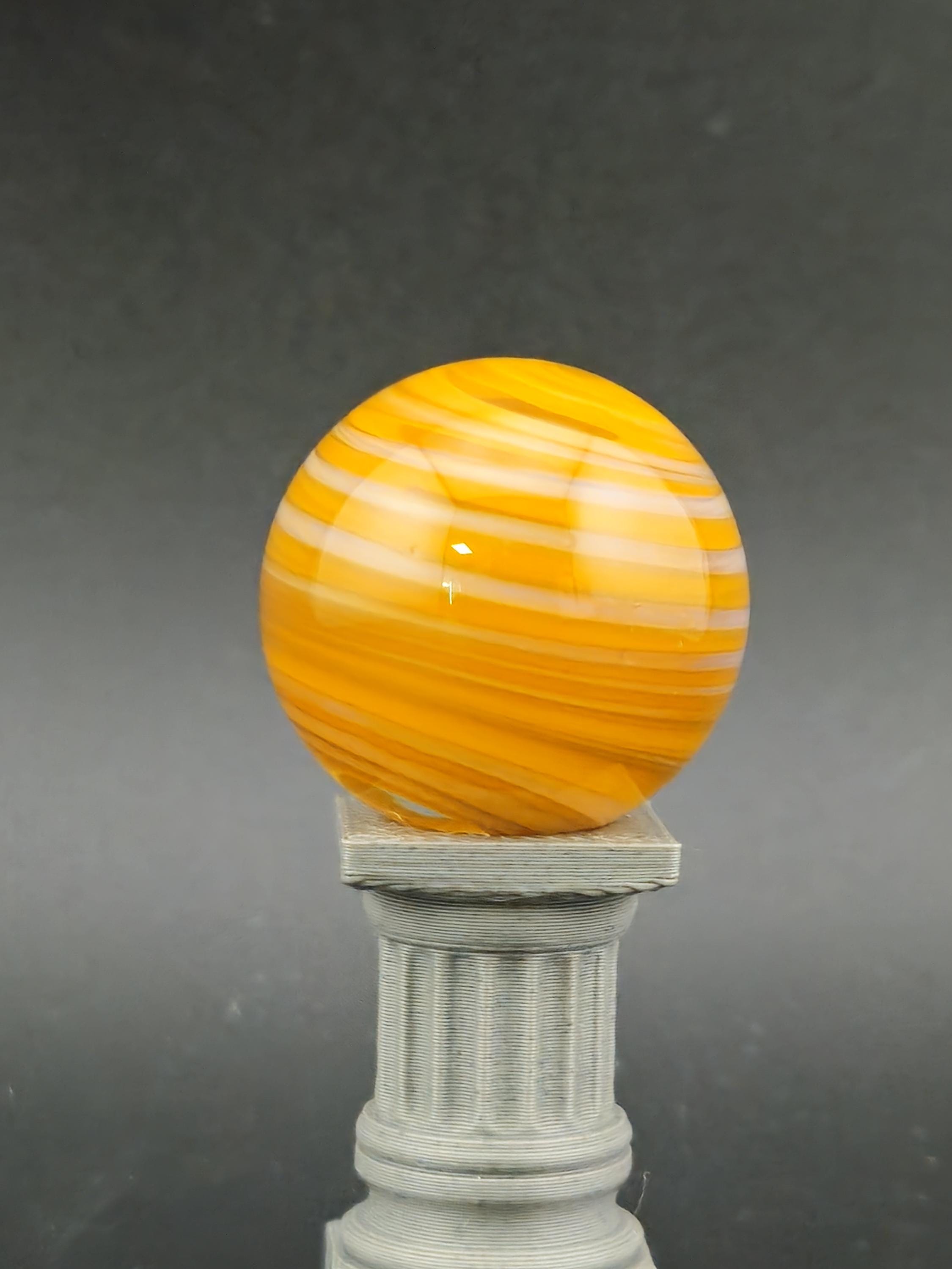 Handmade Glass Marble, Contemporary Art Marble, Glass Art Marble B17 (.85") - photo 1
