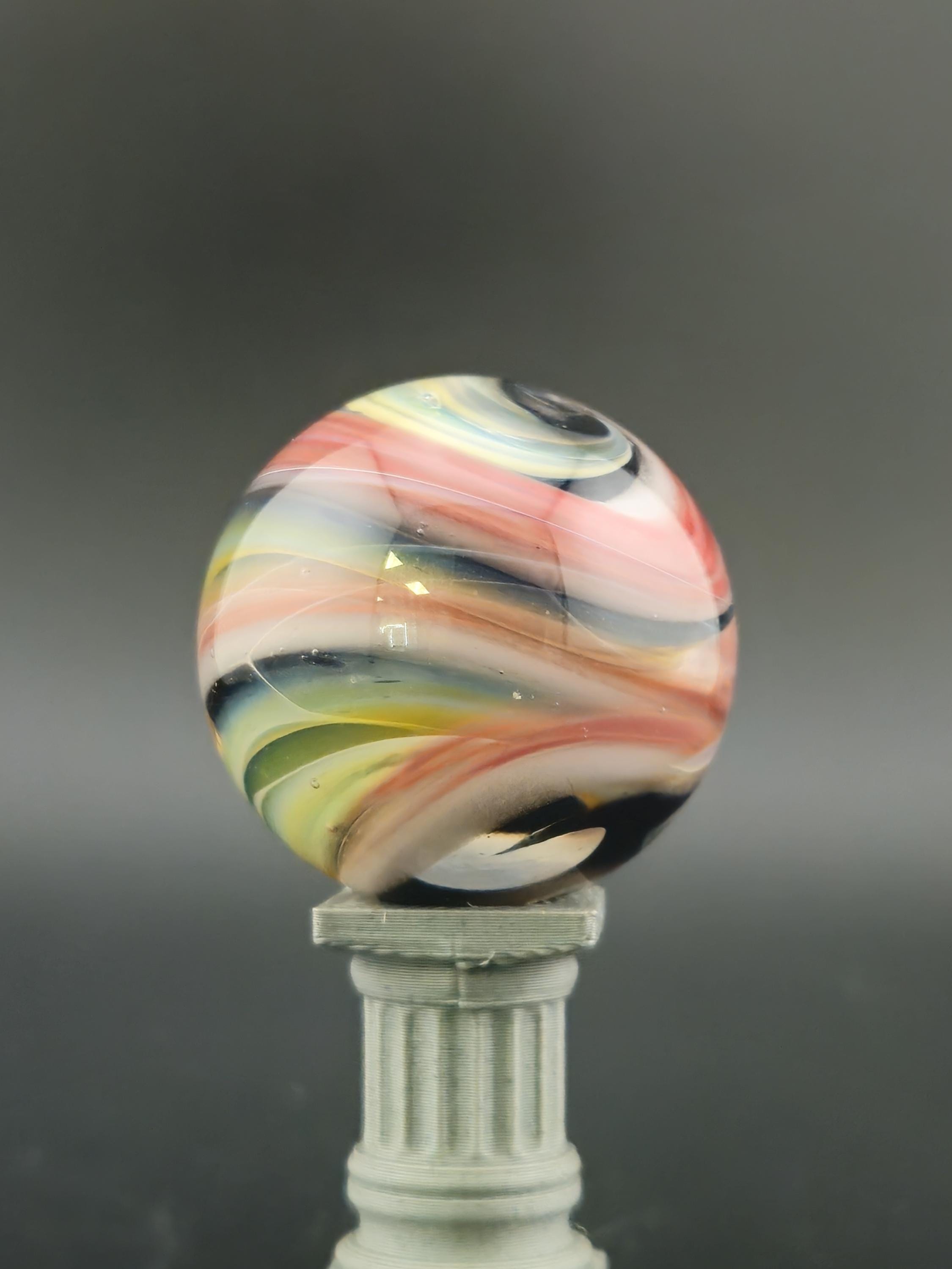 Handmade Glass Marble, Contemporary Art Marble, Glass Art Marble B2 (1.13") - photo 1