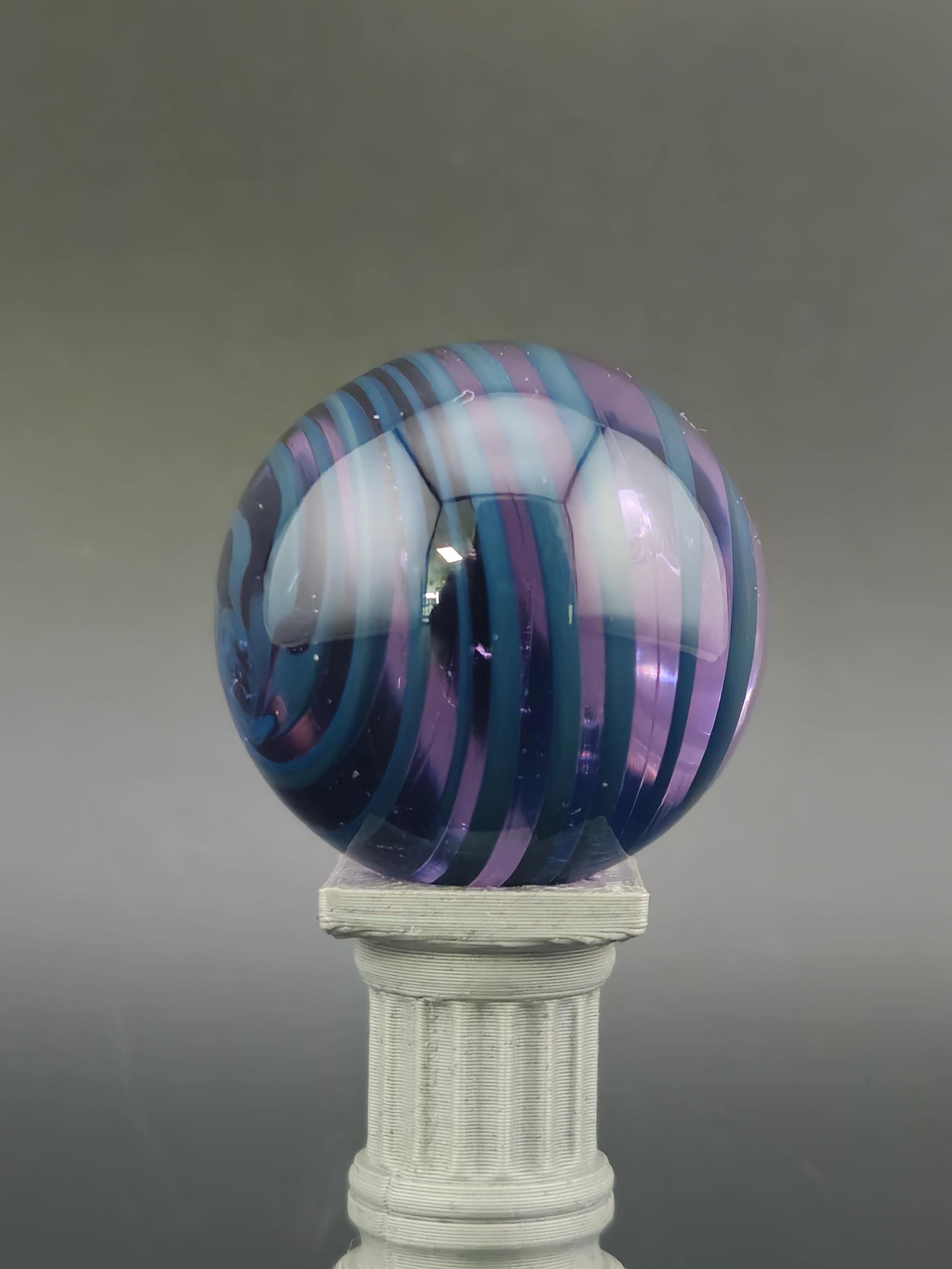Handmade Glass Marble, Contemporary Art Marble, Glass Art Marble B3 (1.0") - photo 1