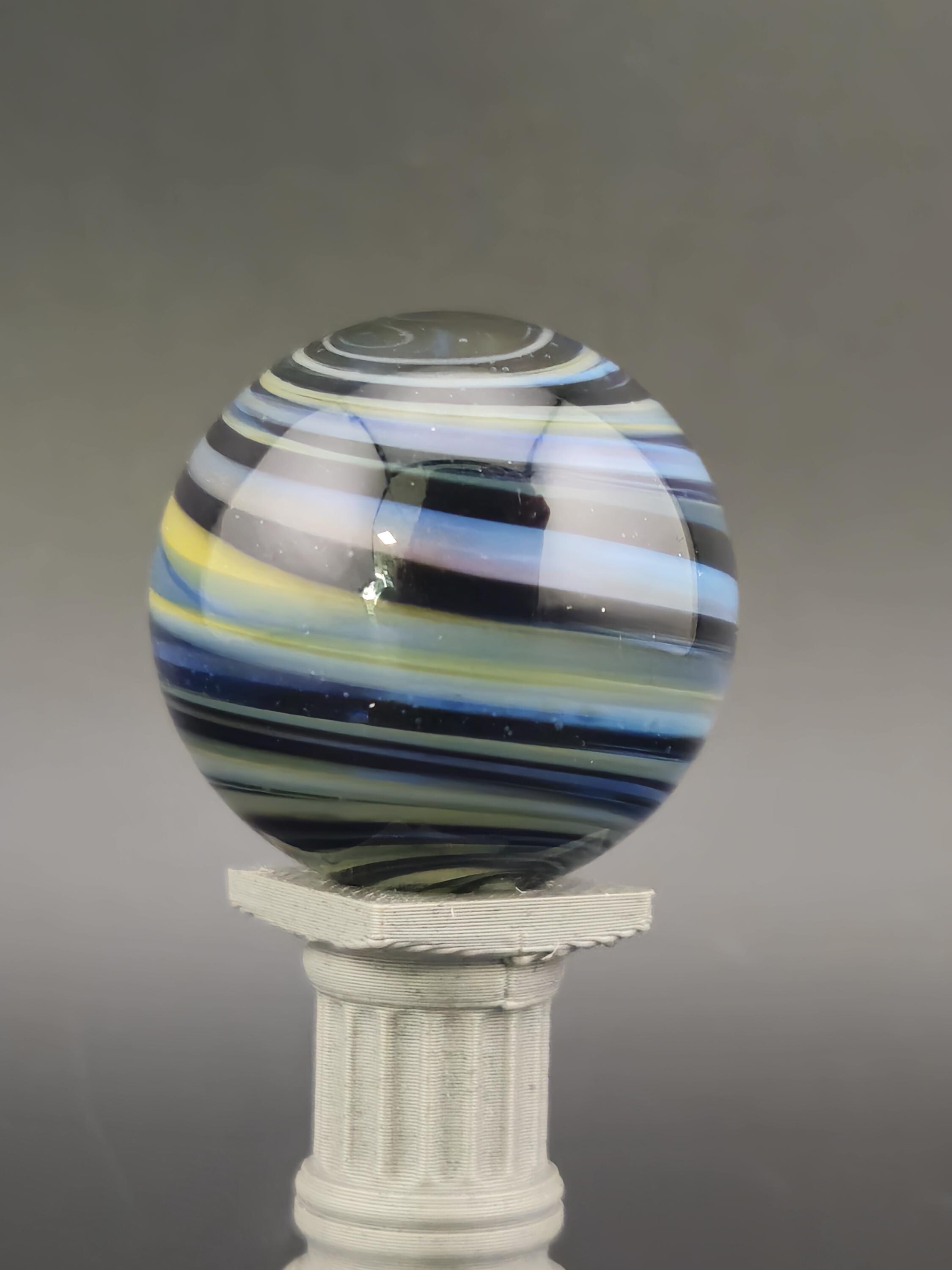 Handmade Glass Marble, Contemporary Art Marble, Glass Art Marble B4 (1.0") - photo 1
