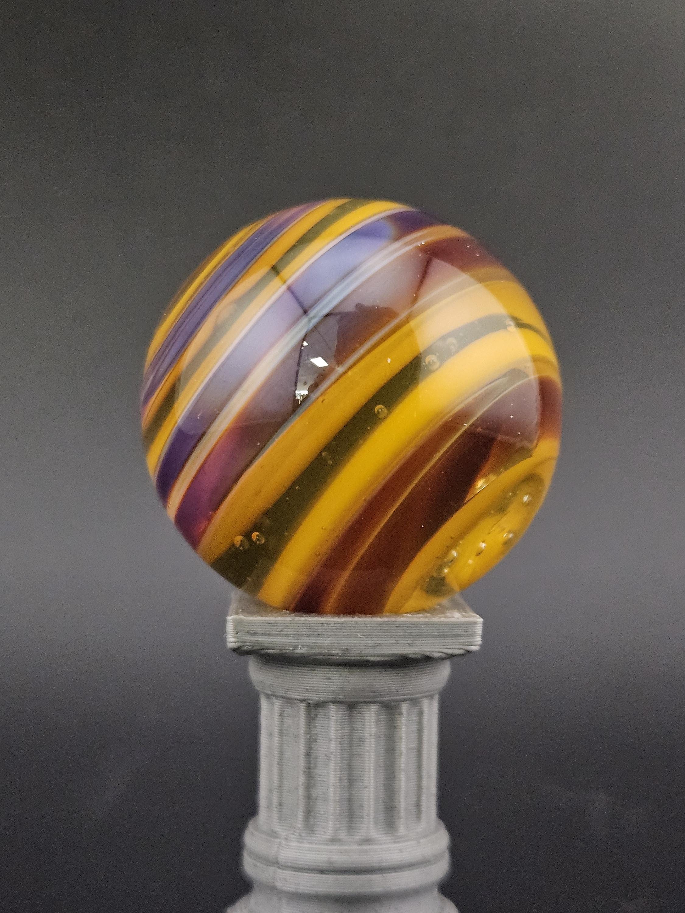 Handmade Glass Marble, Contemporary Art Marble, Glass Art Marble B7 (1.0") - photo 1