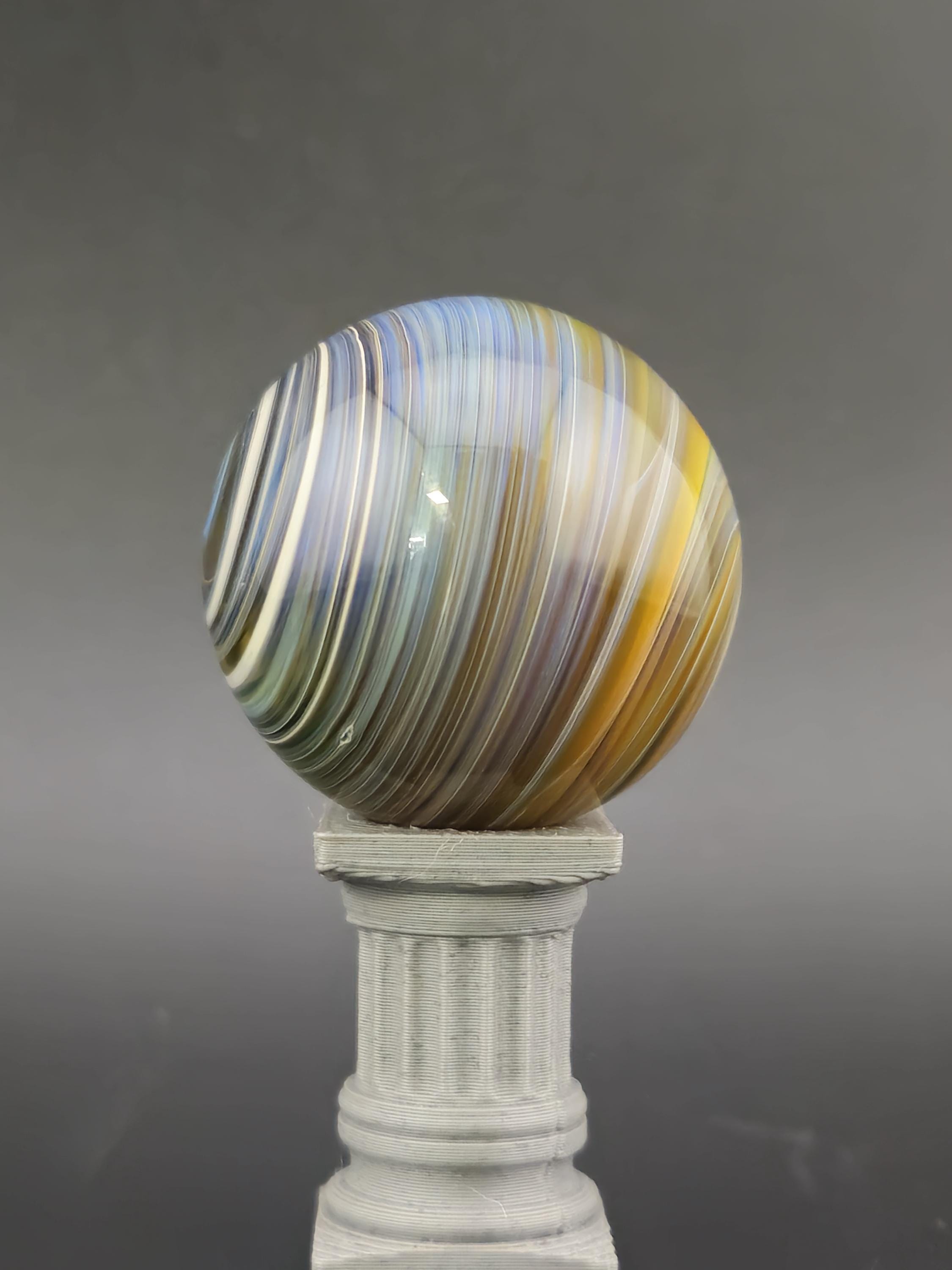Handmade Glass Marble, Contemporary Art Marble, Glass Art Marble B8 (1.0") - photo 1