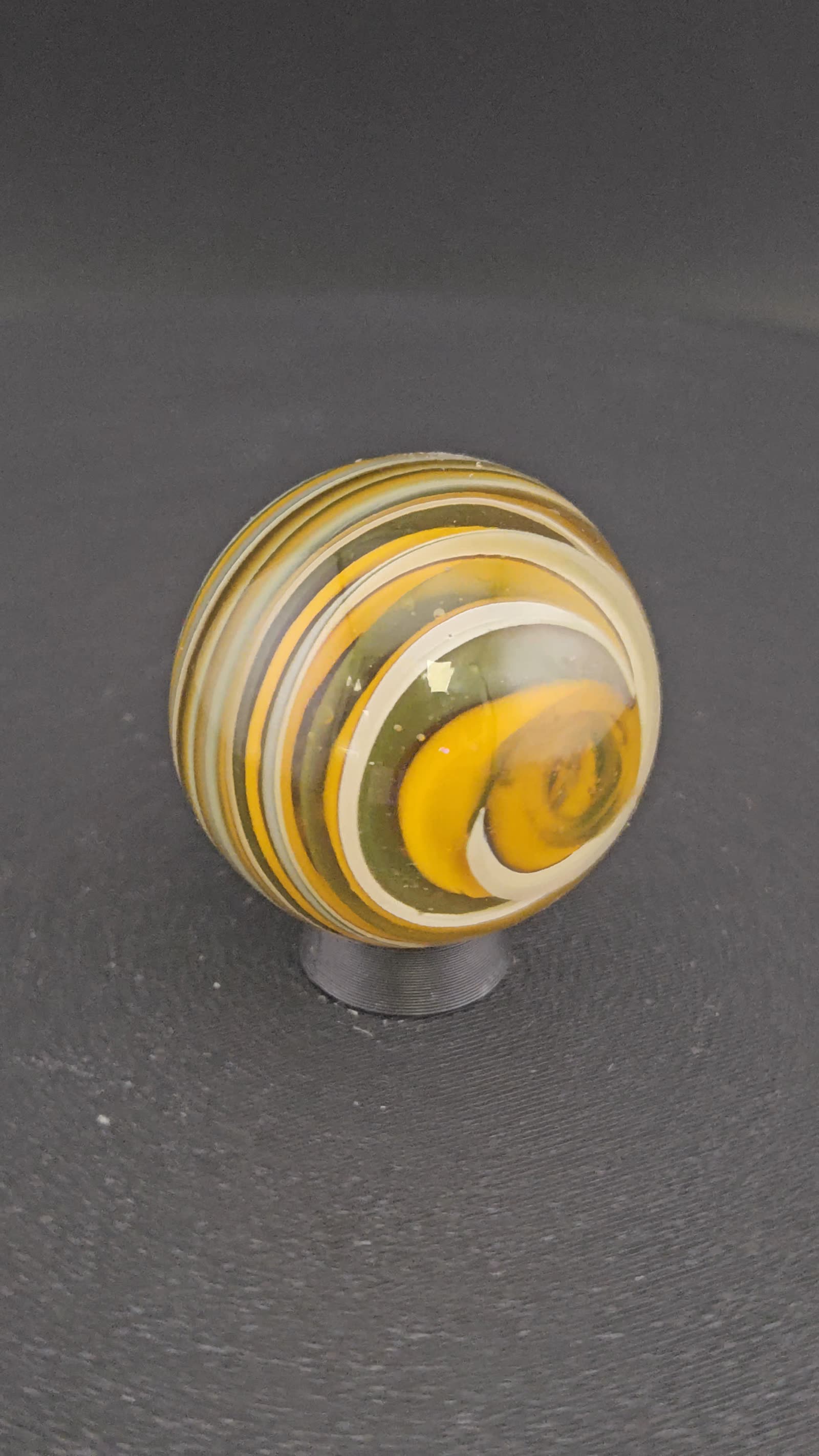 Handmade Glass Marble, Contemporary Art Marble, Glass Art Marble B9 (1.2") - photo 1