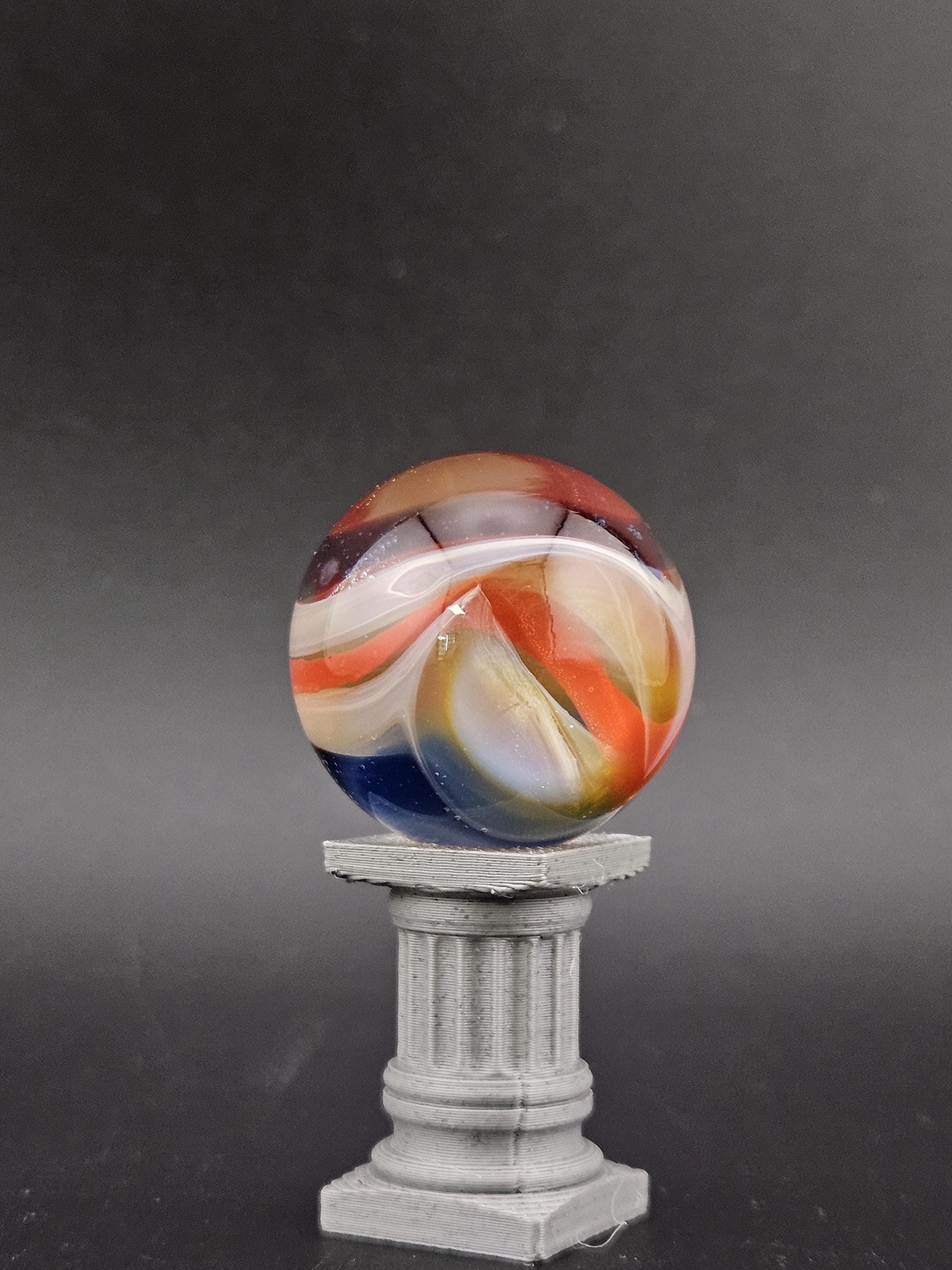 Handmade Glass Marble, Contemporary Art Marble, Glass Art Marble C10 (.93") - photo 1