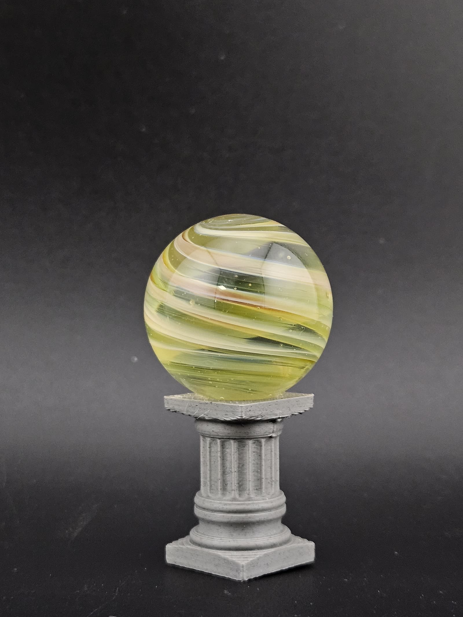 Handmade Glass Marble, Contemporary Art Marble, Glass Art Marble C12 (1.0") - photo 6