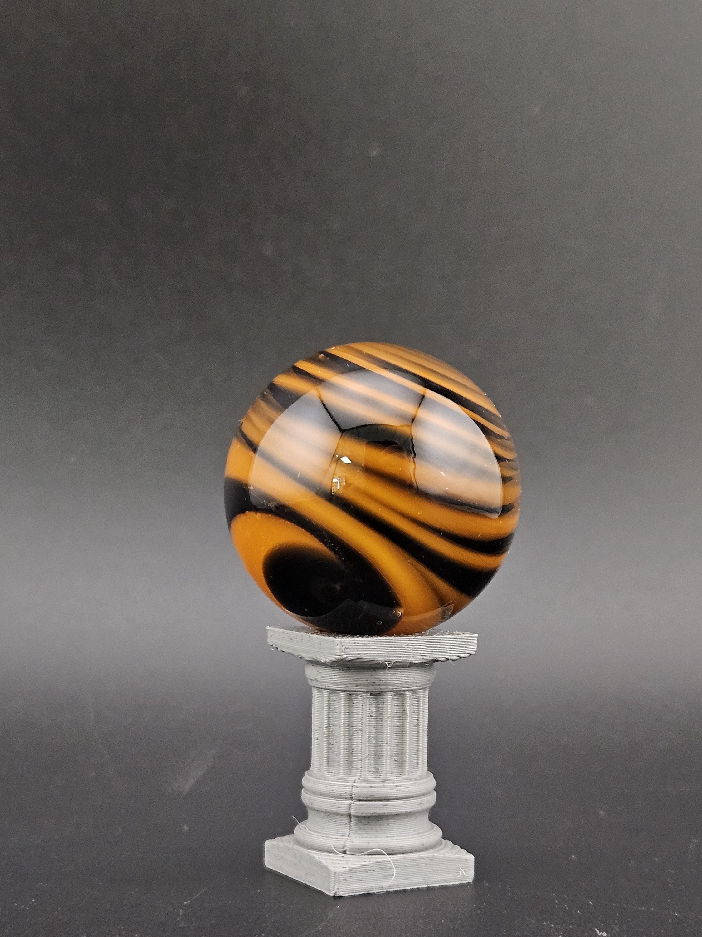 Handmade Glass Marble, Contemporary Art Marble, Glass Art Marble C16 (1.1") - photo 1