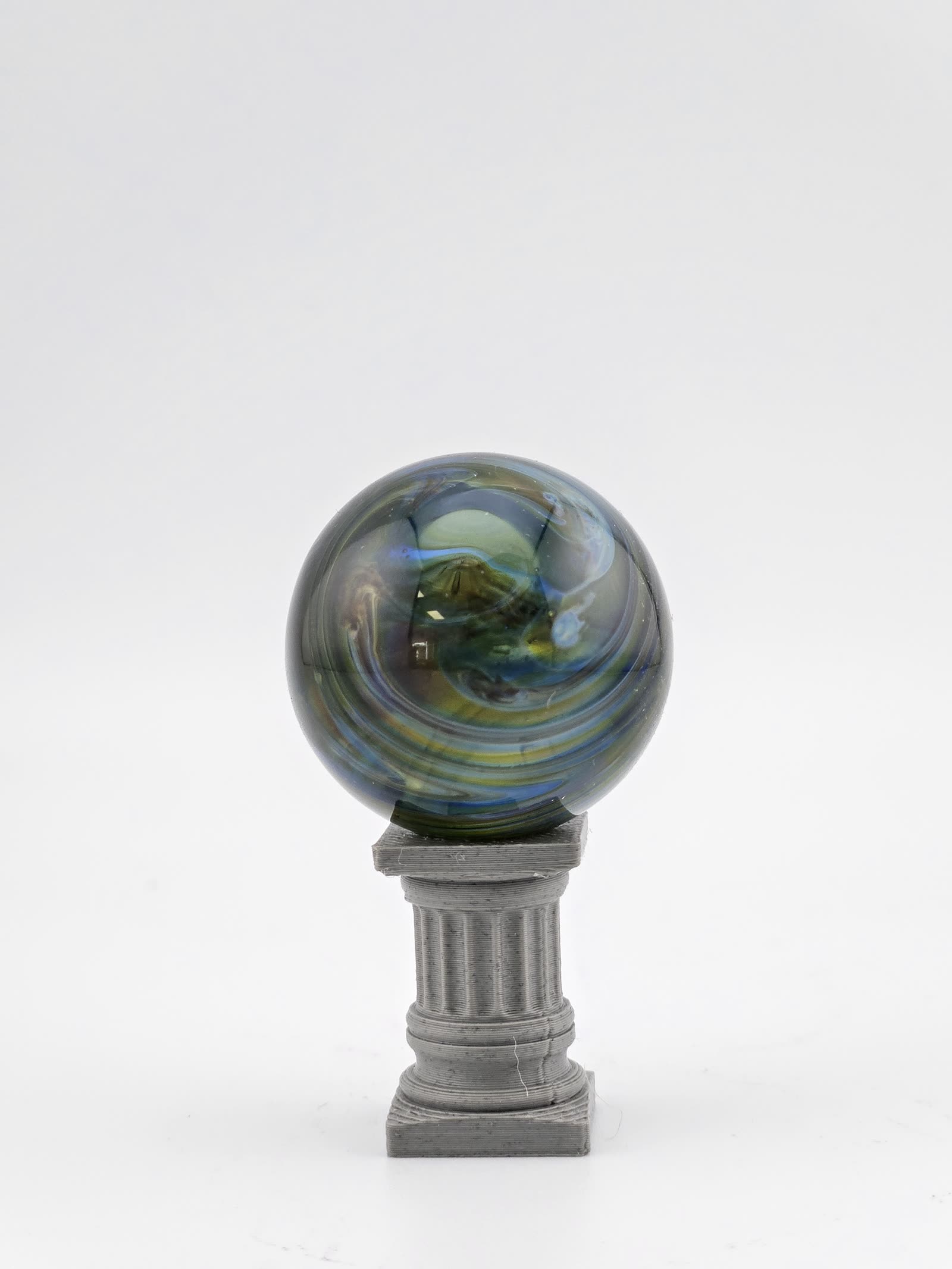 Handmade Glass Marble, Contemporary Art Marble, Glass Art Marble C2 (1.1") - photo 1