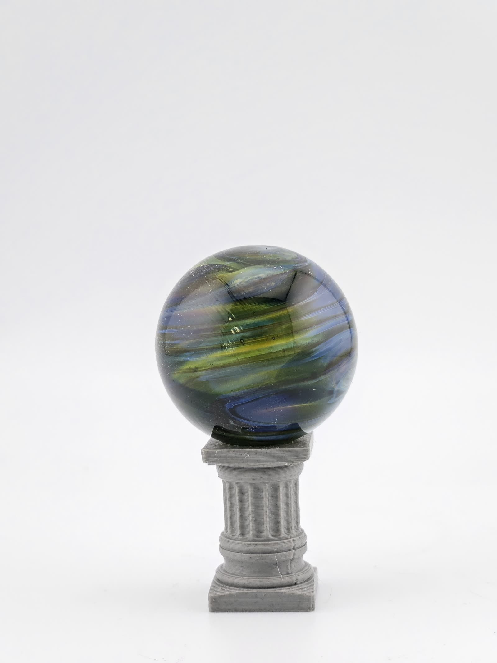 Handmade Glass Marble, Contemporary Art Marble, Glass Art Marble C2 (1.1") - photo 2