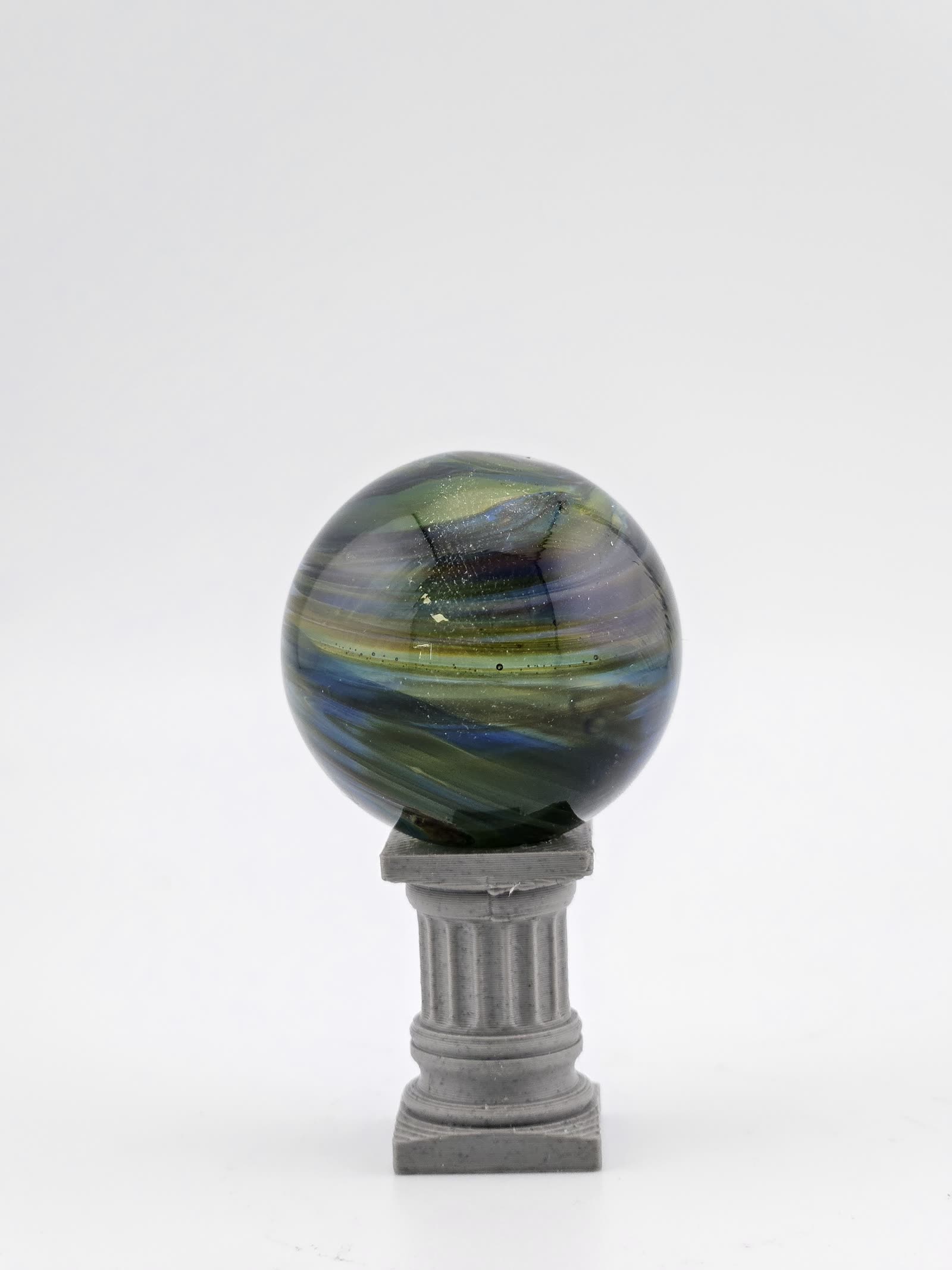 Handmade Glass Marble, Contemporary Art Marble, Glass Art Marble C2 (1.1") - photo 3