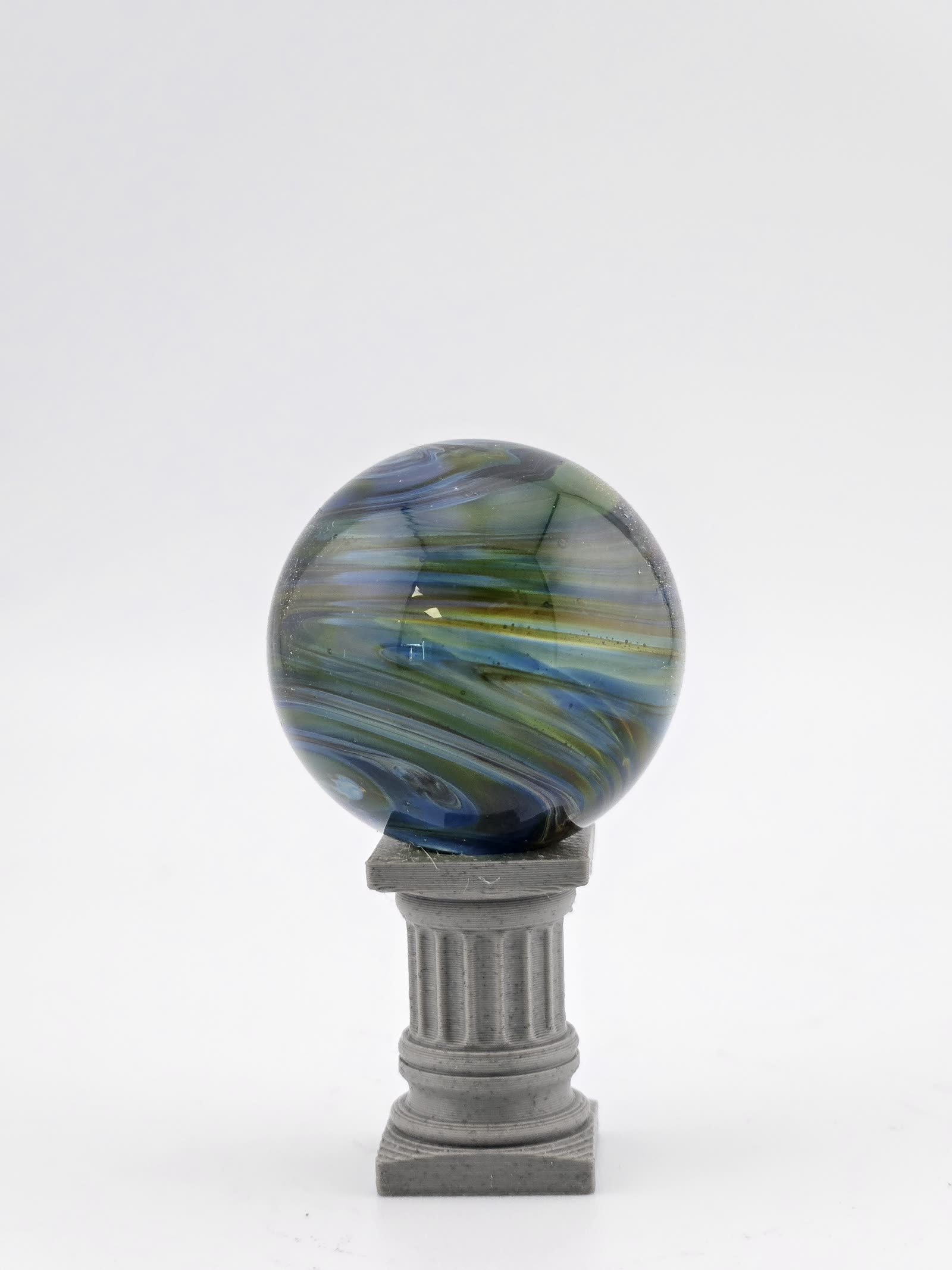 Handmade Glass Marble, Contemporary Art Marble, Glass Art Marble C2 (1.1") - photo 4