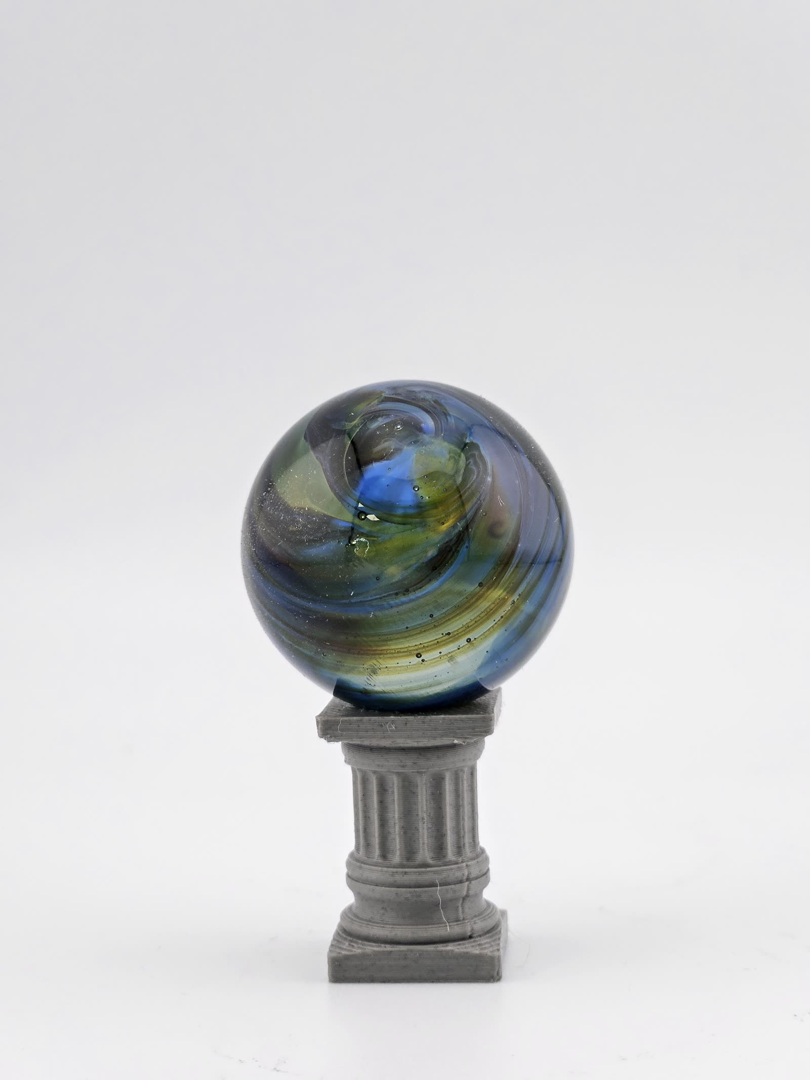 Handmade Glass Marble, Contemporary Art Marble, Glass Art Marble C2 (1.1") - photo 6