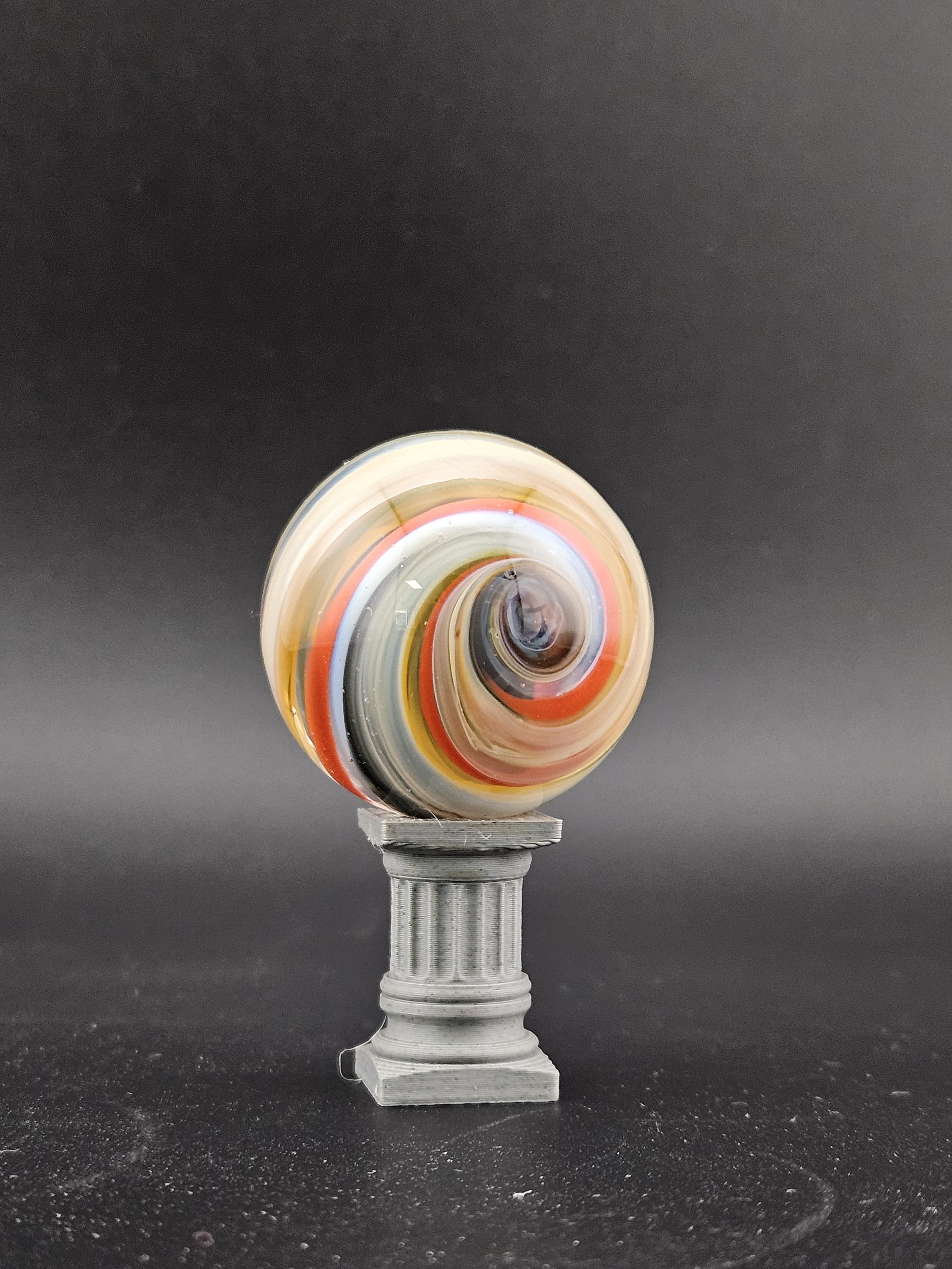 Handmade Glass Marble, Contemporary Art Marble, Glass Art Marble C5 (1.2") - photo 1