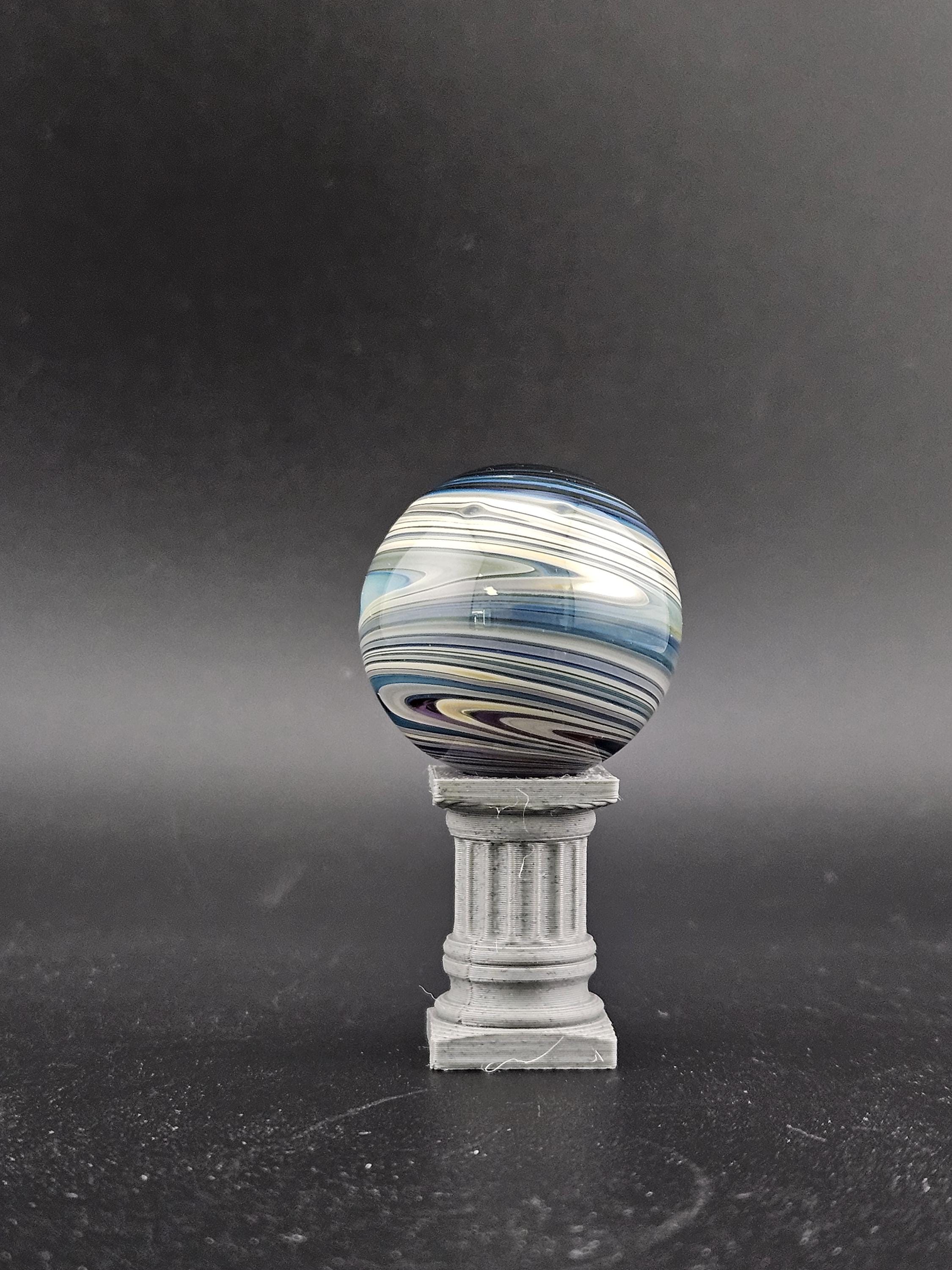 Handmade Glass Marble, Contemporary Art Marble, Glass Art Marble C7 (1.0") - photo 1