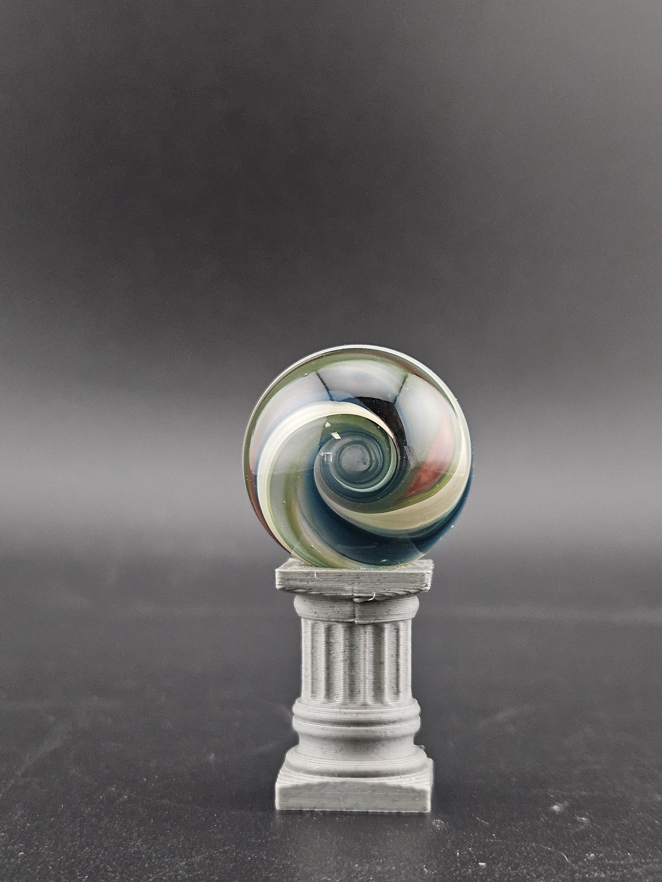 Handmade Glass Marble, Contemporary Art Marble, Glass Marble #10 (.88") - photo 1