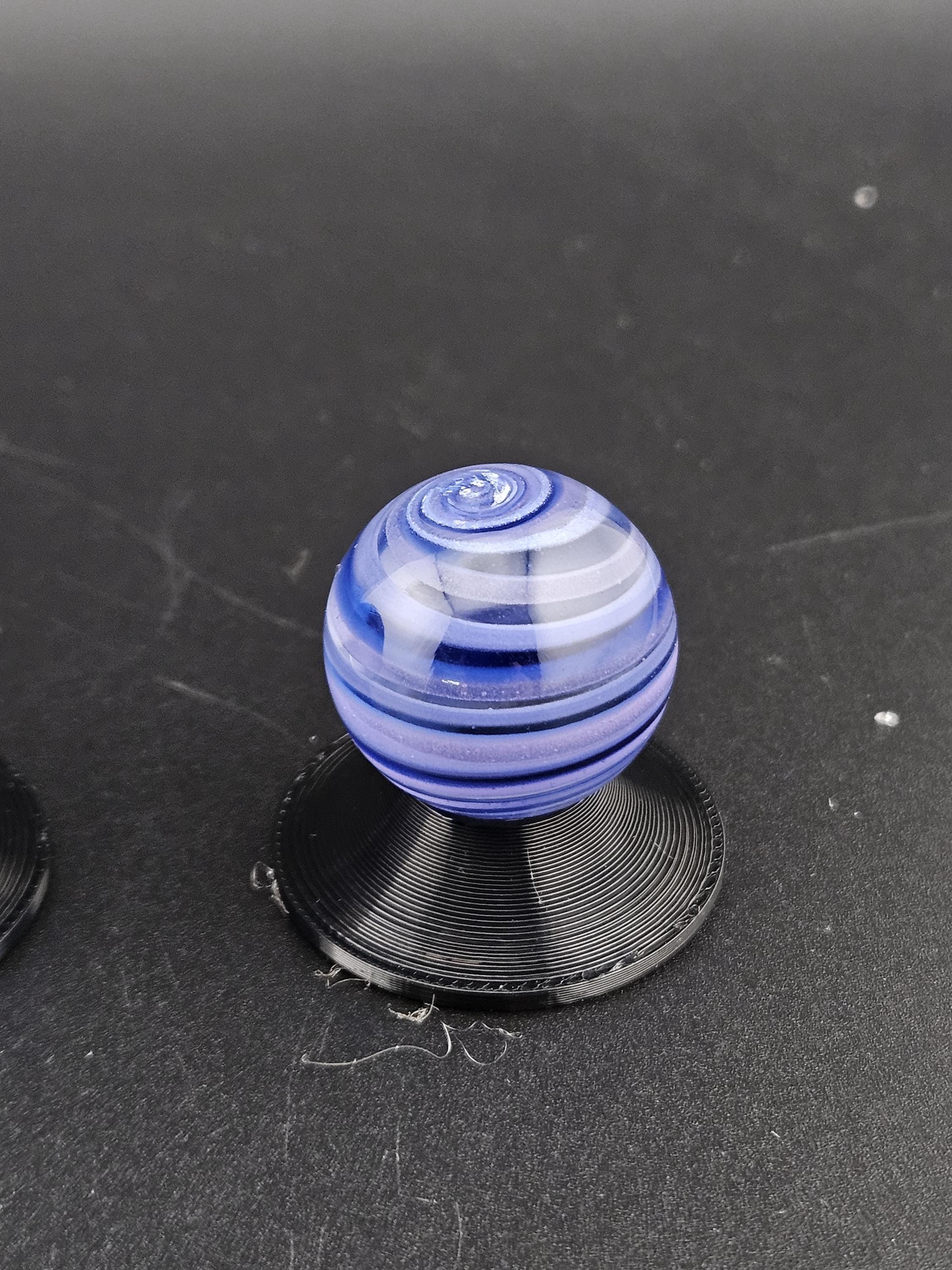 Handmade Glass Art Marble, Contemporary Design - Custom1 (0.9") - photo 1