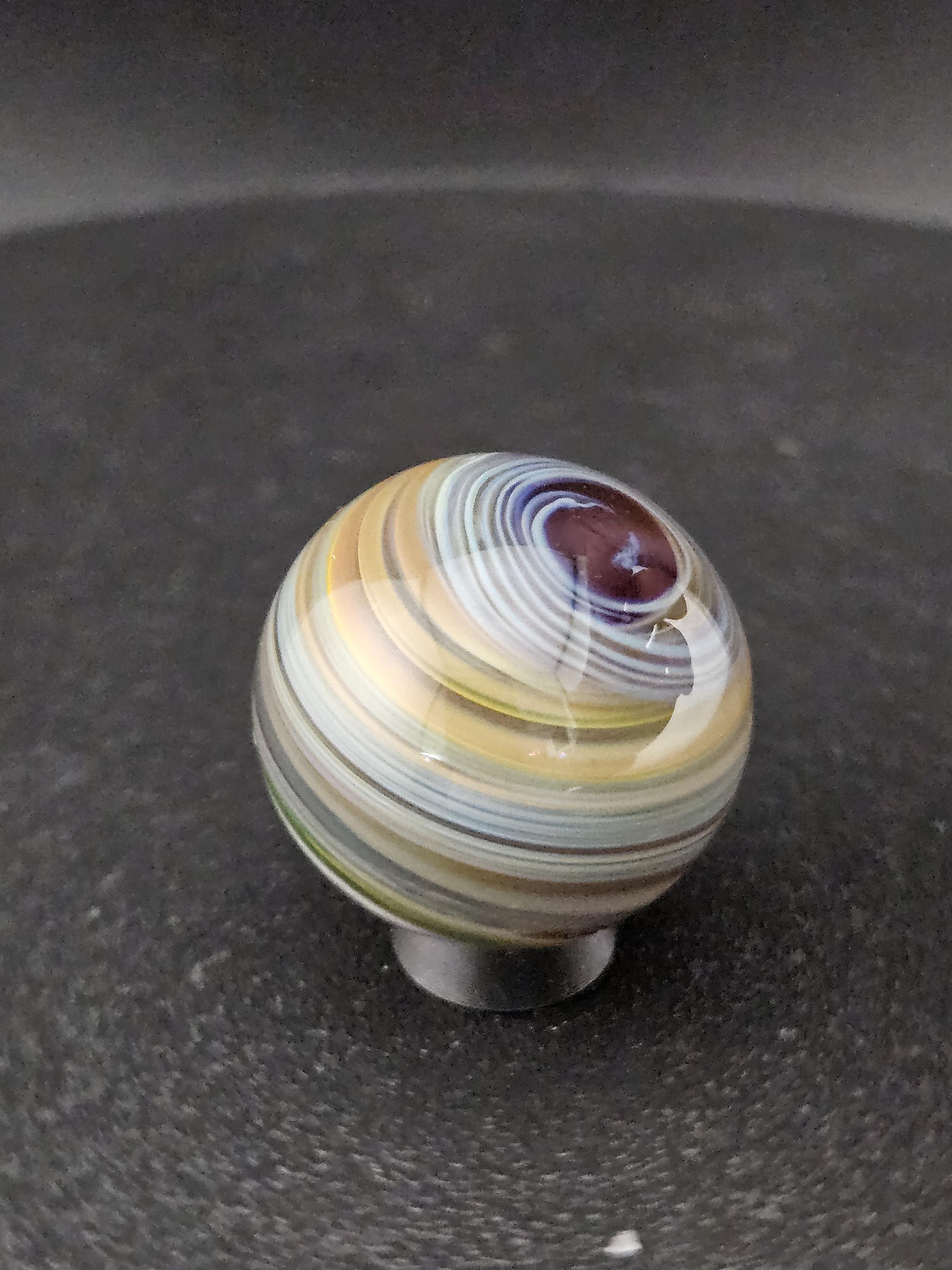 Handmade Glass Marble, Contemporary Art Marble, Glass Art Marble G1 (1.0") - photo 1
