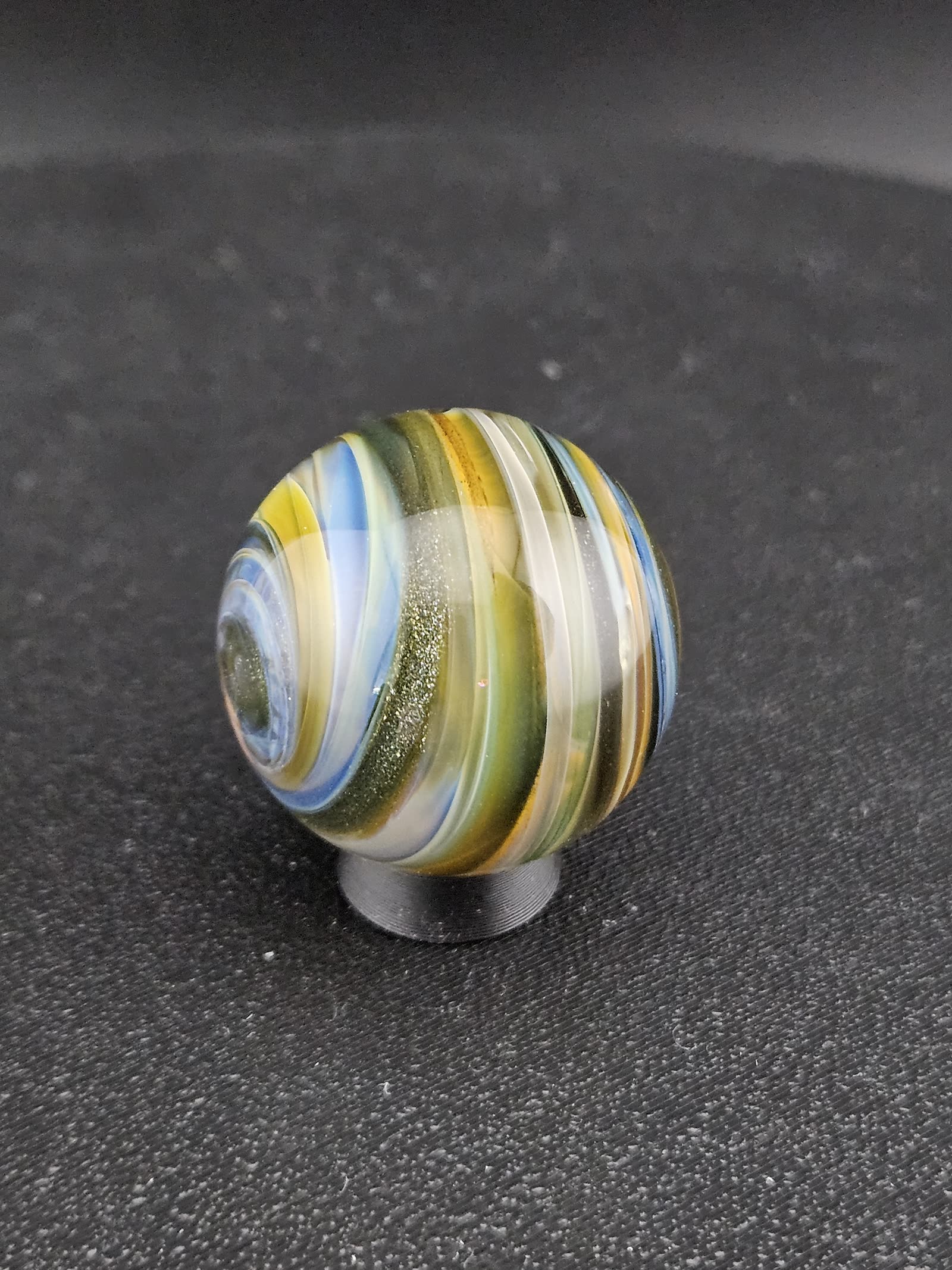 Handmade Glass Marble, Contemporary Art Marble, Glass Art Marble G15 (1.0") - photo 1