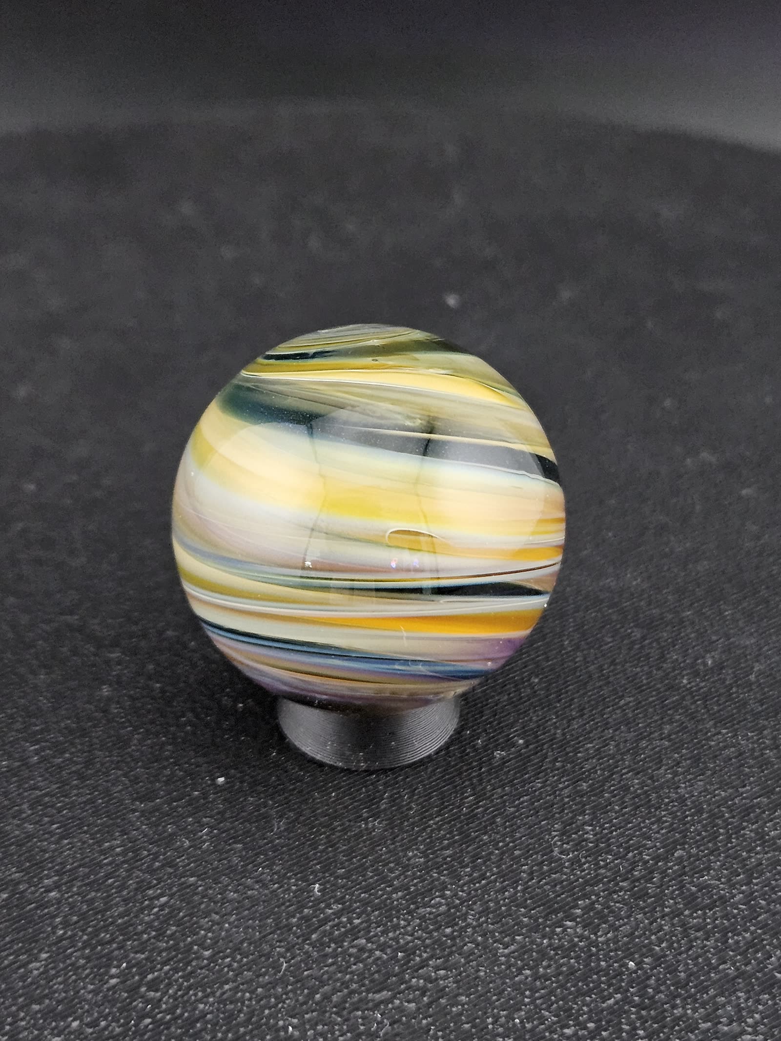 Handmade Glass Marble, Contemporary Art Marble, Glass Art Marble G16 (1.1") - photo 1