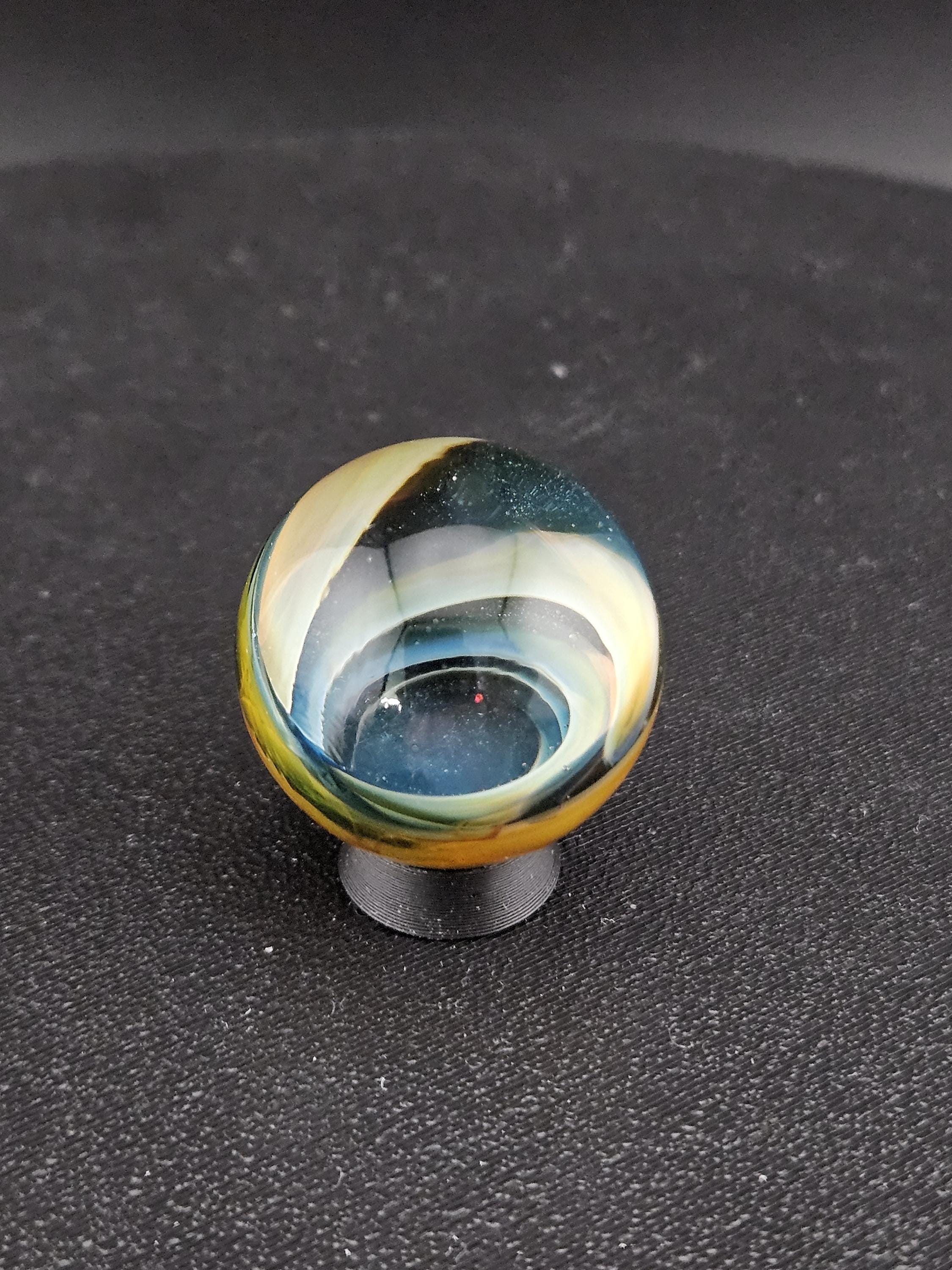 Handmade Glass Marble, Contemporary Art Marble, Glass Art Marble G17 (1.0") - photo 1