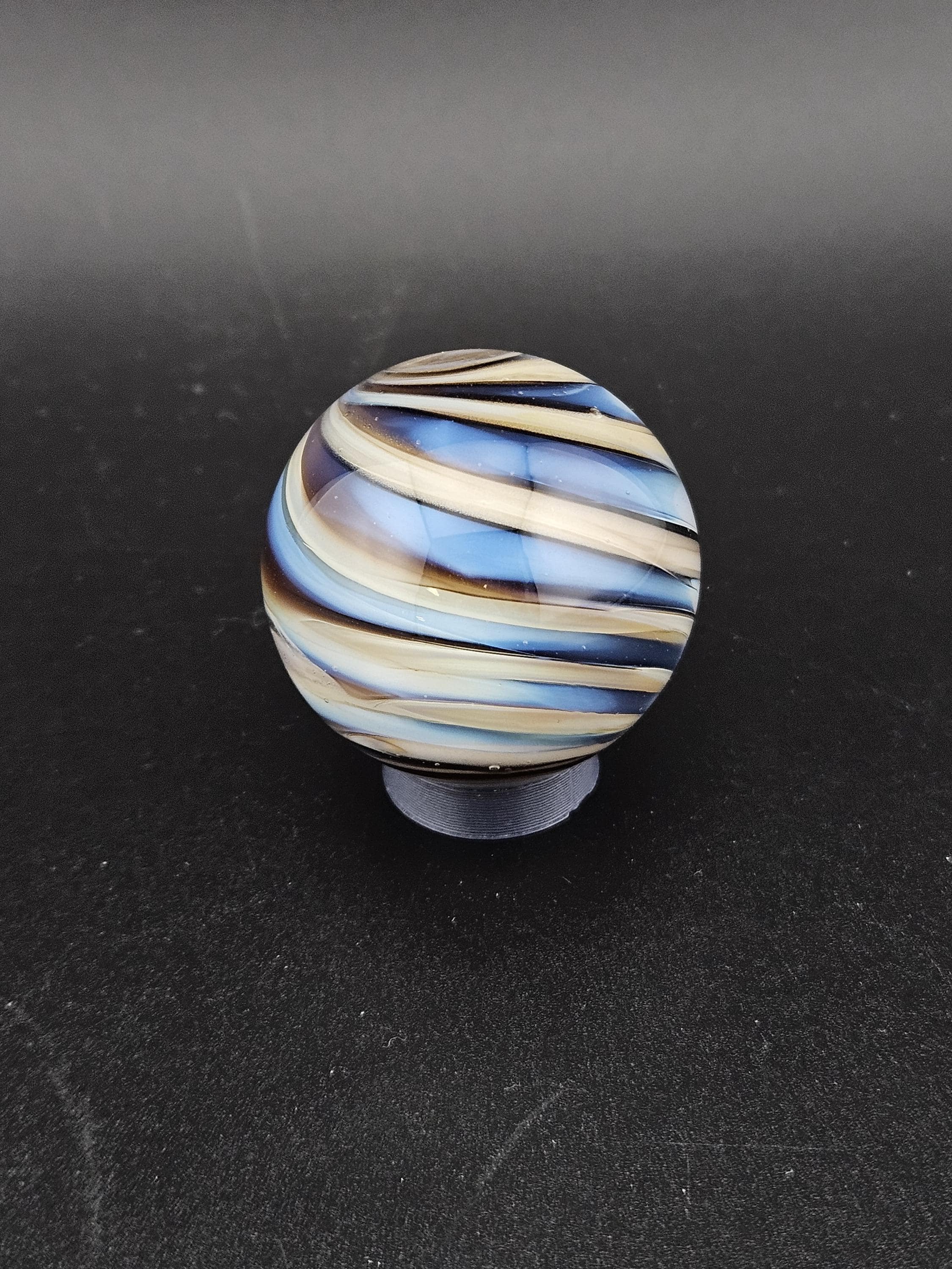 Handmade Swirl Glass Marble, Contemporary Art A1 (1.25") - photo 1