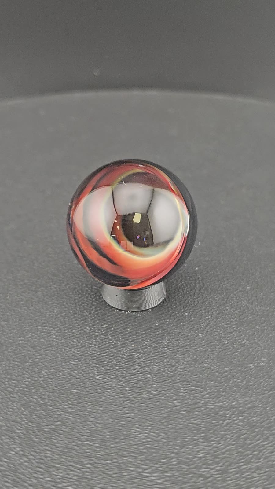 Handmade Glass Art Marble, Contemporary Vortex Design K8 (1.0") - photo 1